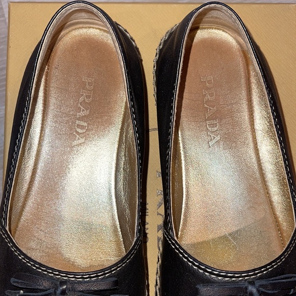 💥PRICE DROP💥AUTHENTIC PRADA Leather Espadrilles - Picture 8 of 14